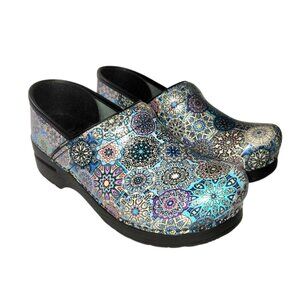 Dansko Professional Clogs Shoes Womens EU 38 (US 7.5 - 8) Psychedelic Multicolo